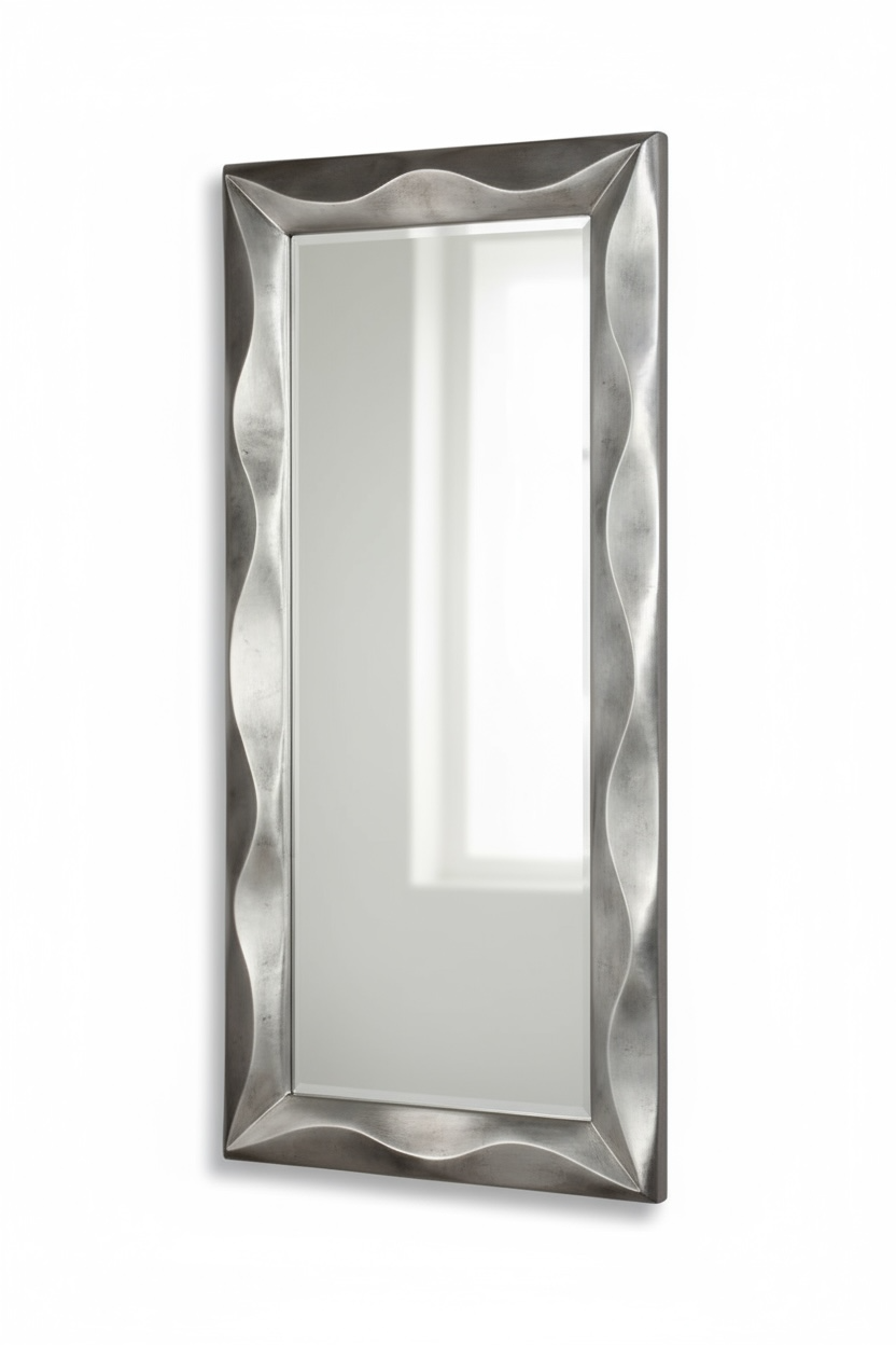 Silver Curves Dresser Mirror